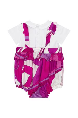 Tutina multicolor con stampa all-over EMILIO PUCCI KIDS | PYA001K0284570BC